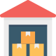 warehouse icon with boxes | Store-y Self Storage