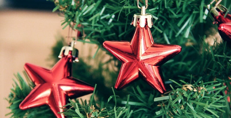 Stars on christmas tree